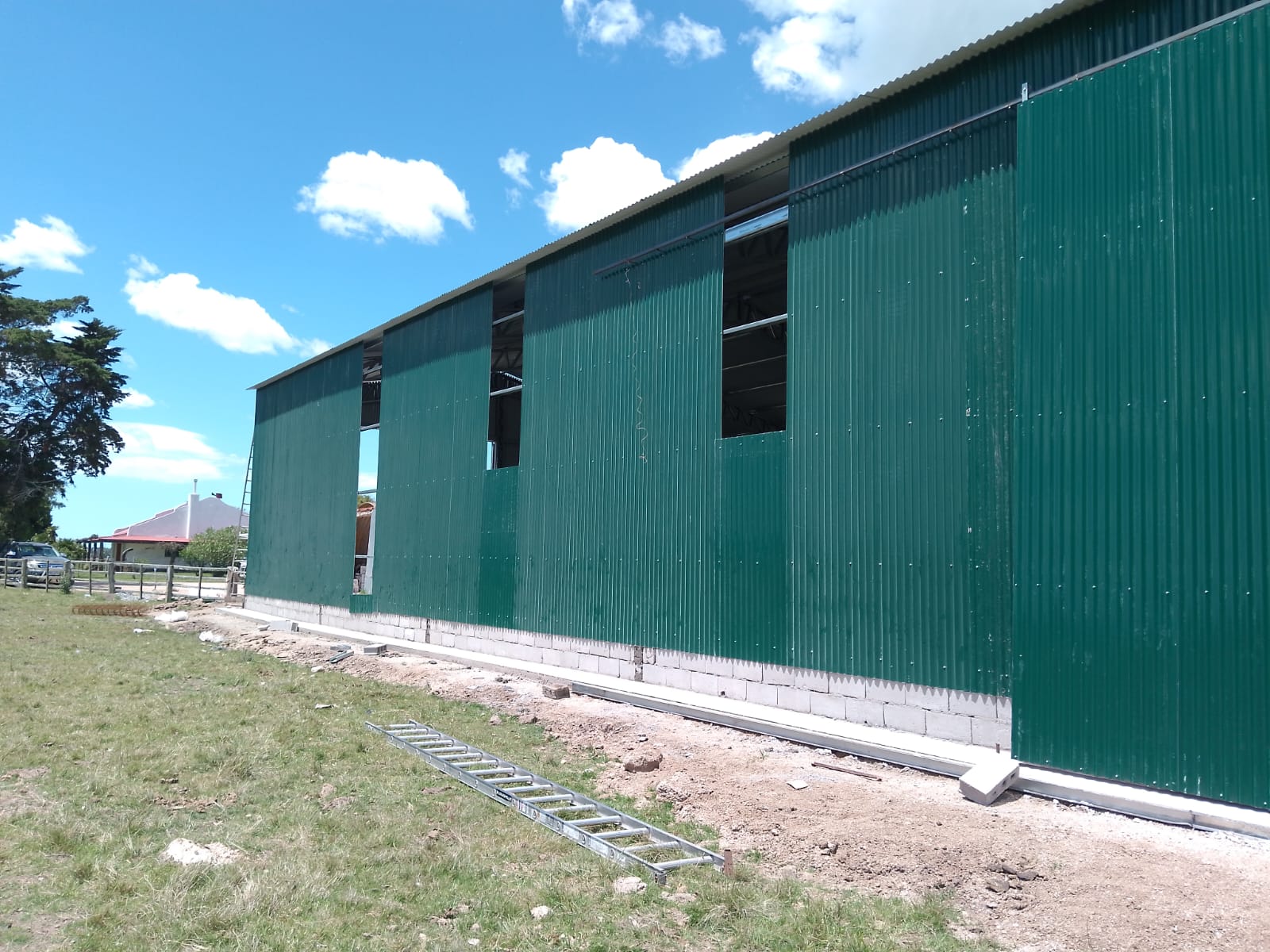 Galpón agropecuario galvanizado entregado
