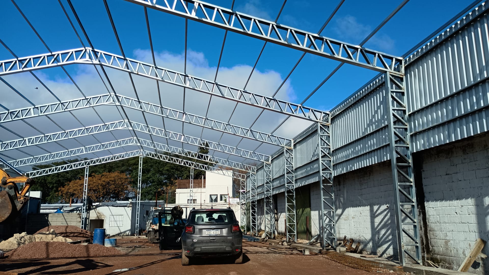 Galpón galvanizado terminado en Uruguay
